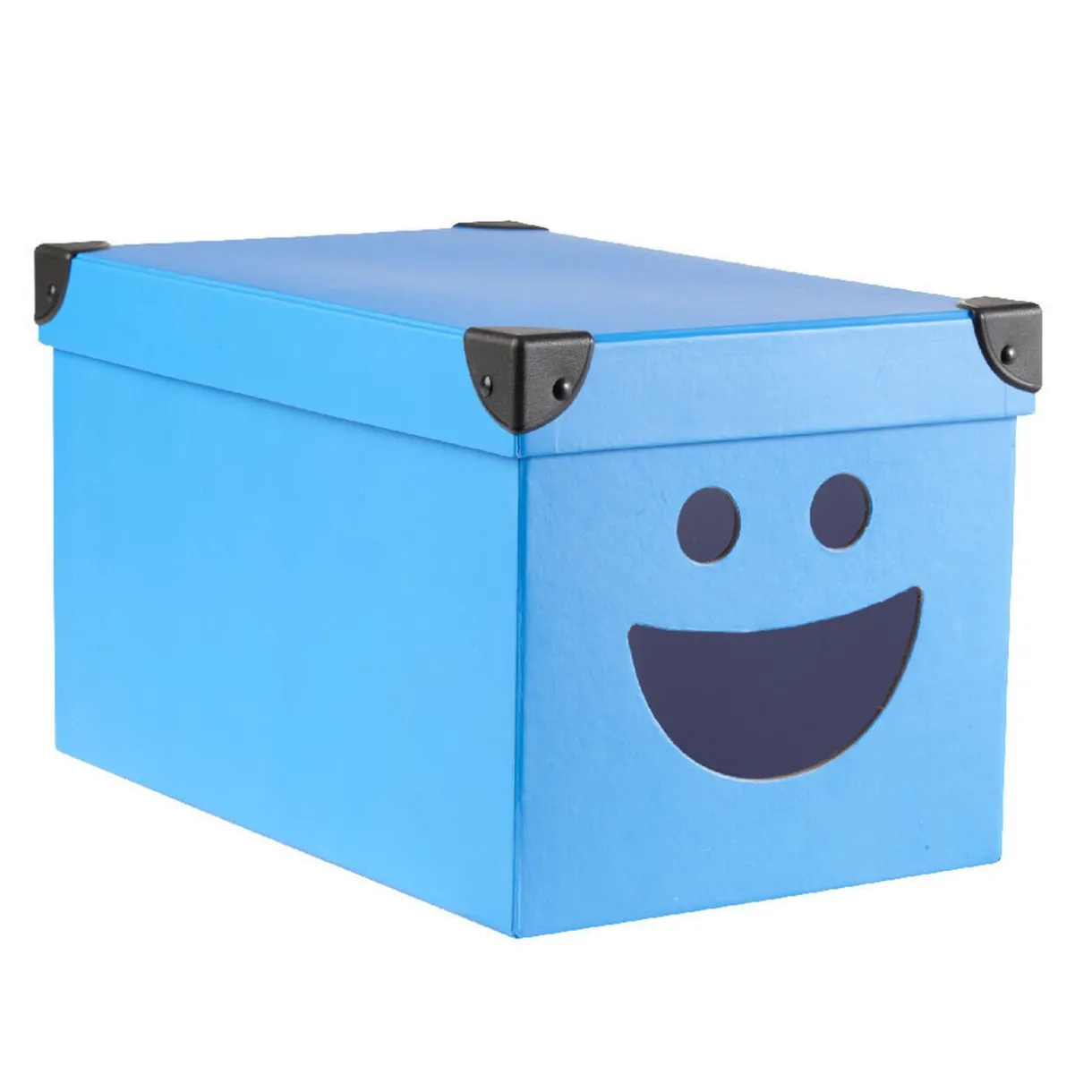 Rangement|Gifi Boîte de rangement bleue design Smiley
