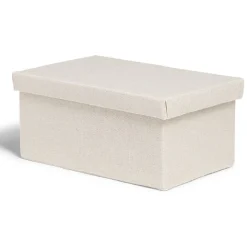 Rangement|Gifi Boîte de rangement coton gris ou beige 27,5xH12,5x17,5cm