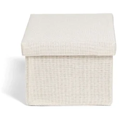 Rangement|Gifi Boîte de rangement coton gris ou beige 27,5xH12,5x17,5cm