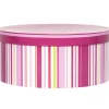 Rangement|Gifi Boîte de rangement déco rayures roses Muranu Intemporel