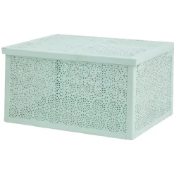 Rangement|Gifi Boîte de rangement déco verte d eau