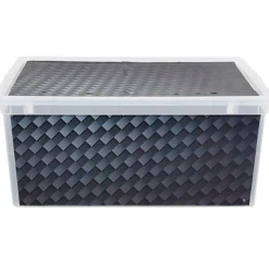 Rangement|Gifi Boîte de rangement design carbone 18 L