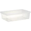 Rangement|Gifi Boîte de rangement dessous de lit blanc transparent avec couvercle 28L