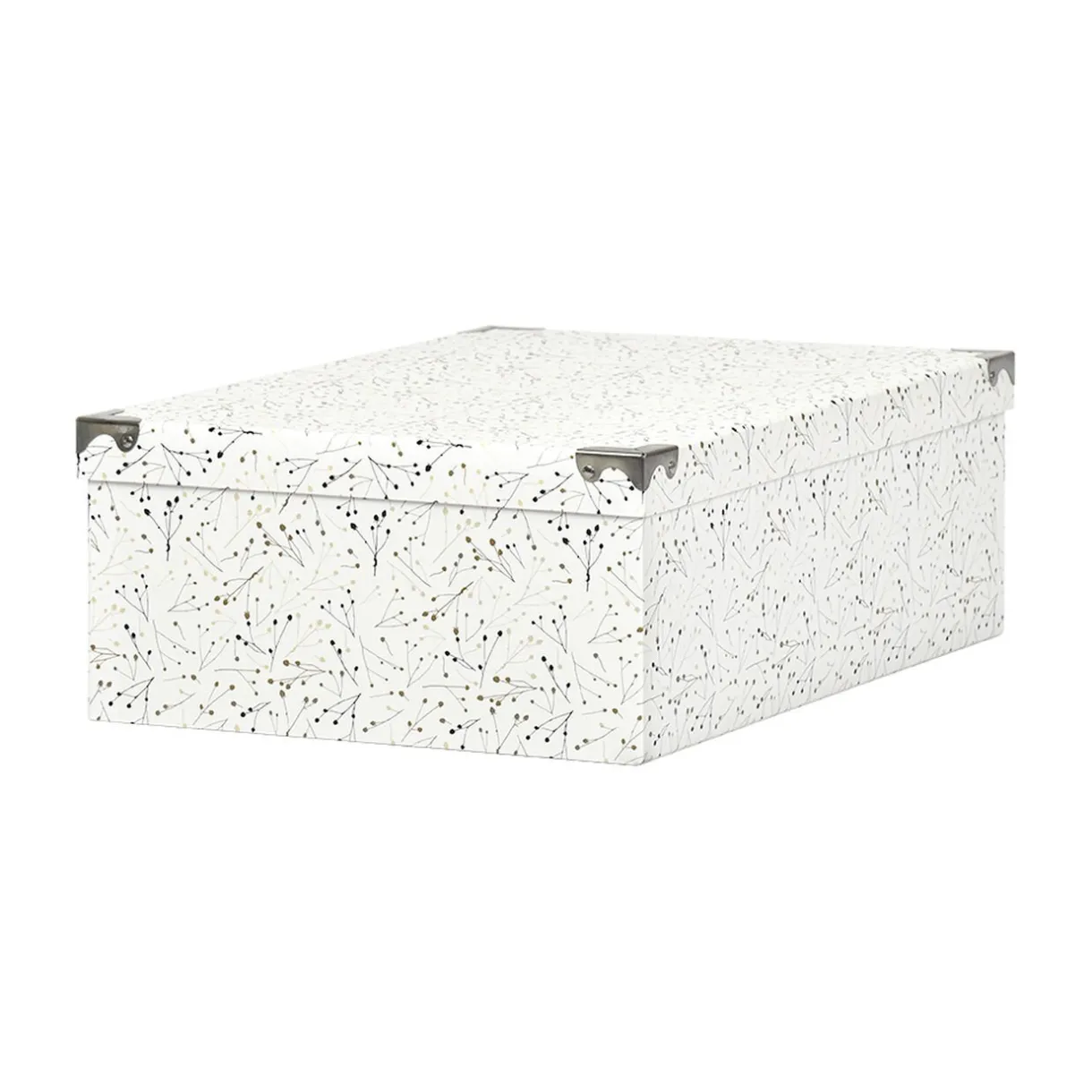 Entretien Du Linge|Gifi Boîte de rangement en carton L.44 x l.31 x H.15 cm