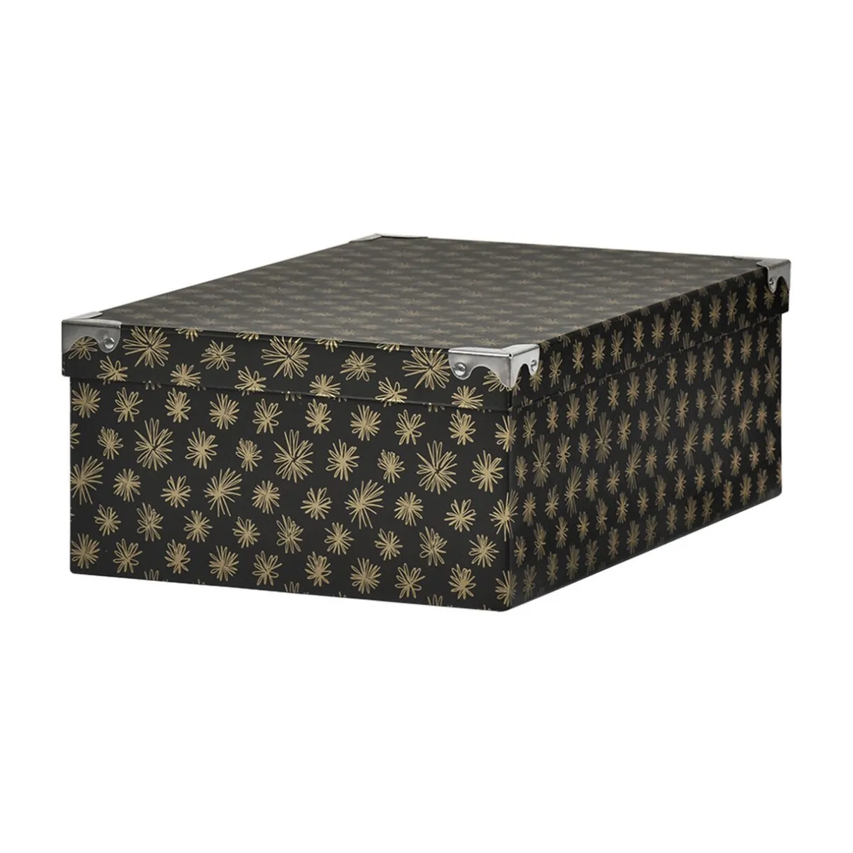 Entretien Du Linge|Gifi Boîte de rangement en carton L.40 x l.26,5 x H.13,8 cm