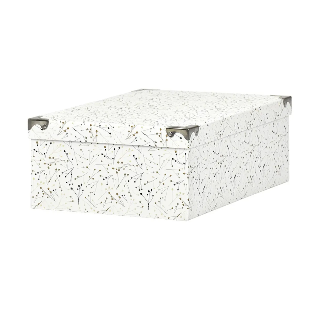 Entretien Du Linge|Gifi Boîte de rangement en carton L.40 x l.26,5 x H.13,8 cm