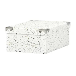 Entretien Du Linge|Gifi Boîte de rangement en carton L.28 x l.19,5 x H.10,8 cm