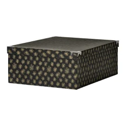 Entretien Du Linge|Gifi Boîte de rangement en carton L.48 x l.33,5 x H.16 cm