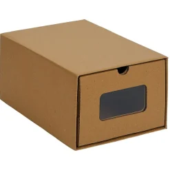 Rangement|Gifi Boîte de rangement en carton avec fenêtre transparente 46xH16x34cm