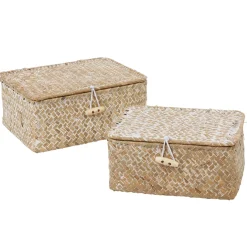Rangement|Gifi Boîte de rangement en jonc de mer x2