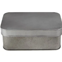 Rangement|Gifi Boîte de rangement en métal gris 4 compartiments