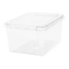 Rangement|Gifi Boîte de rangement en plastique transparent 32L