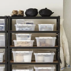 Rangement|Gifi Boîte de rangement en plastique transparent 32L