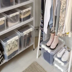 Rangement|Gifi Boîte de rangement en plastique transparent 32L