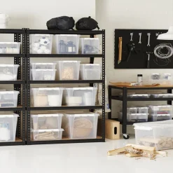 Rangement|Gifi Boîte de rangement en plastique transparent 32L