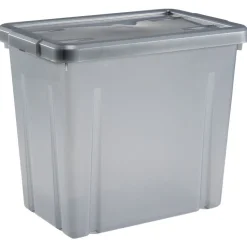 Rangement|Gifi Boîte de rangement en plastique gris fumée 8,8L