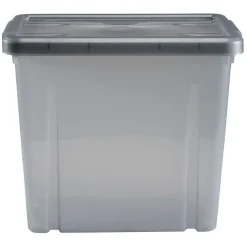 Rangement|Gifi Boîte de rangement en plastique gris fumée 8,8L