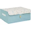 Rangement|Gifi Boîte de rangement enfant rose ou bleu x3 - 28x14xH14cm