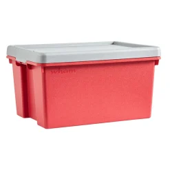 Rangement|Gifi Boîte de rangement incassable Bambox 16 L rouge gris