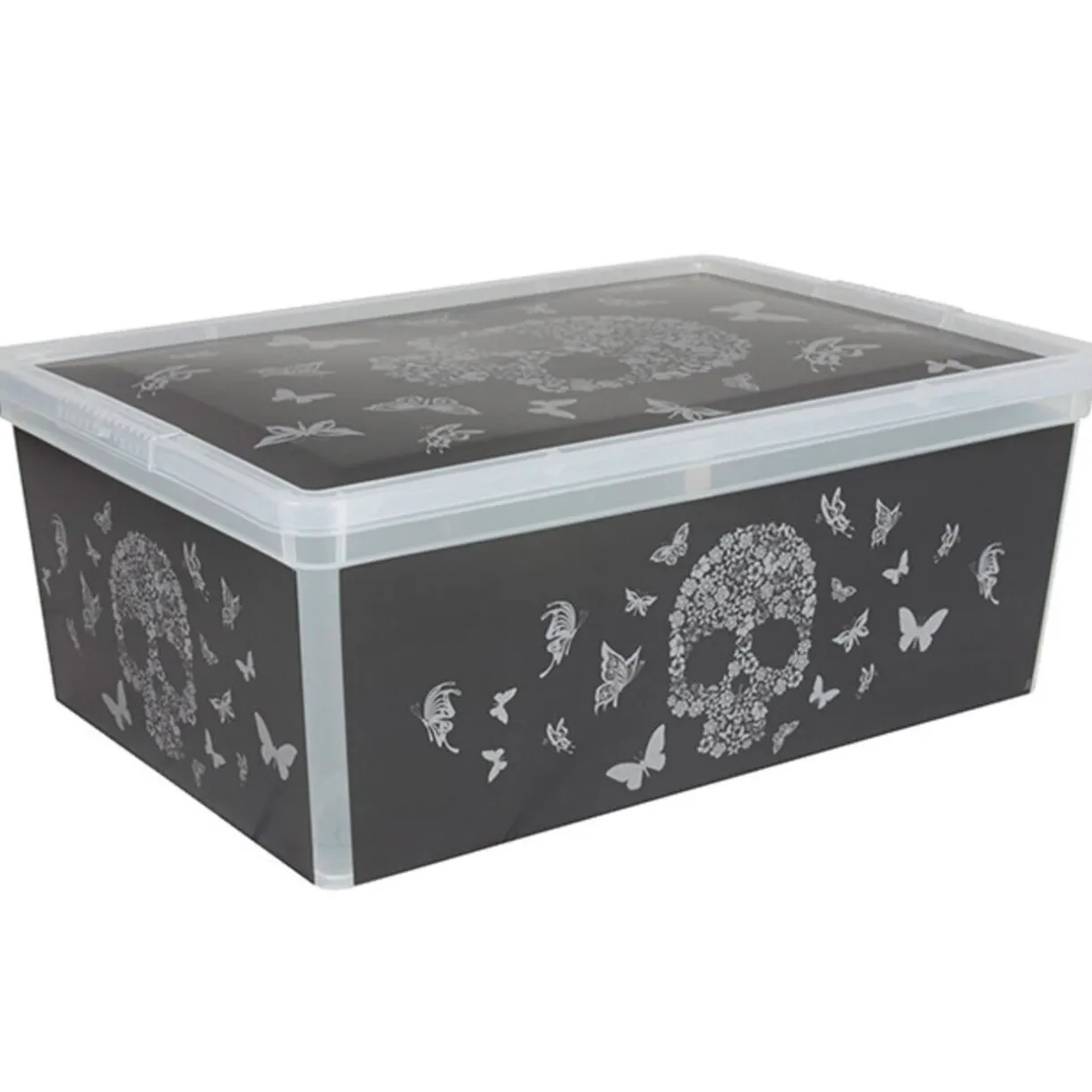 Rangement|Gifi Boîte de rangement 10L design tête de mort