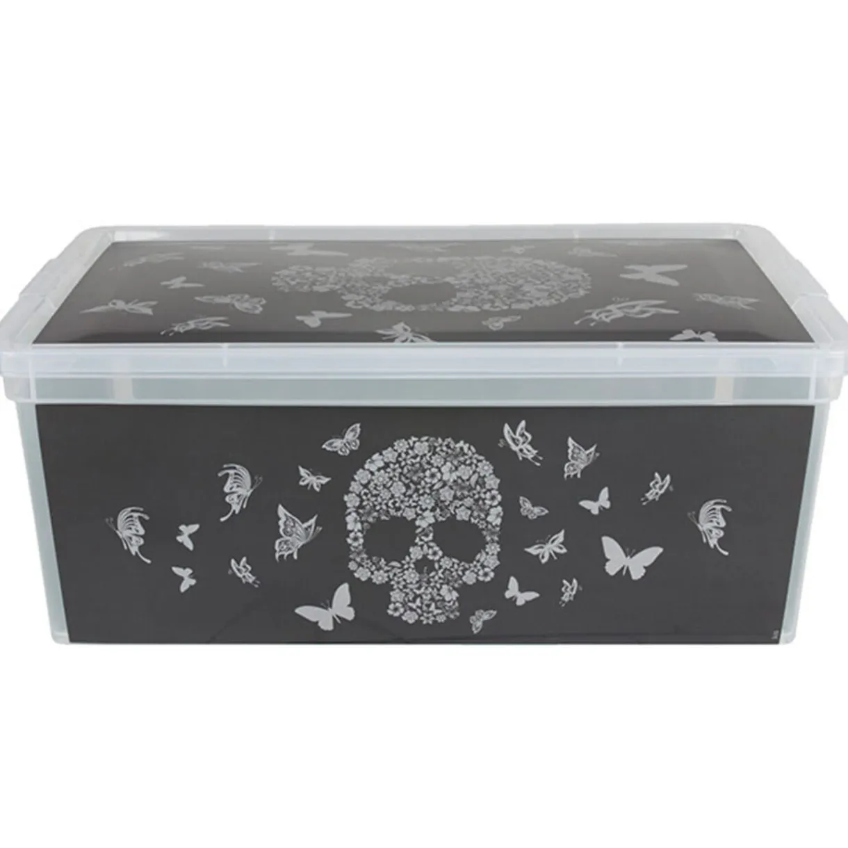 Rangement|Gifi Boîte de rangement 10L design tête de mort