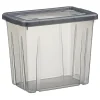 Rangement|Gifi Boîte de rangement noir transparent avec couvercle 8,8L