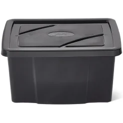 Rangement|Gifi Boîte de rangement noire 30 L x 5