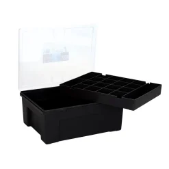 Rangement|Gifi Boîte de rangement organisateur 19 compartiments noir