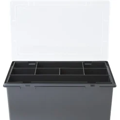 Rangement|Gifi Boîte de rangement organisateur 8 compartiments noir