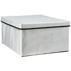 Entretien Du Linge|Gifi Boîte de rangement pailletée avec couvercle 3 couleurs