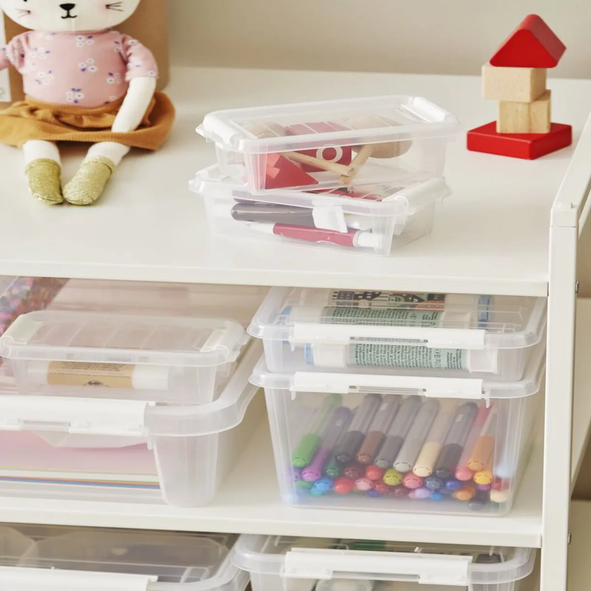 Entretien Du Linge|Gifi Boîte de rangement plastique transparent 1L