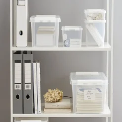 Rangement|Gifi Boîte de rangement plastique transparent 14L