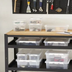 Rangement|Gifi Boîte de rangement plastique transparent 14L