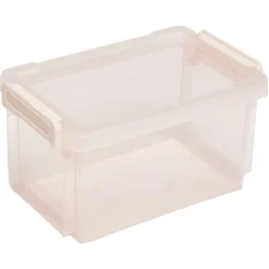 Rangement|Gifi Boîte de rangement plastique à clips 0,7 L rose