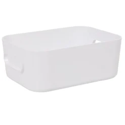 Discount Gifi Boîte de rangement salle de bain blanche SmartStore Compact Taille S