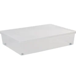 Rangement|Gifi Boîte de rangement transparente 55 L