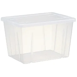 Rangement|Gifi Boîte de rangement transparente avec couvercle 18,8L