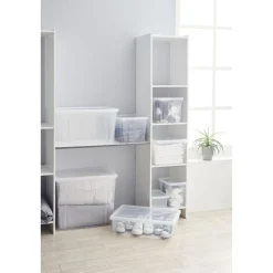 Rangement|Gifi Boîte de rangement transparente avec couvercle 18,8L