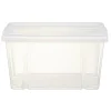 Rangement|Gifi Boîte de rangement transparente avec couvercle 30L