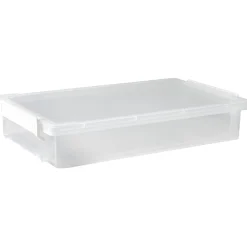 Rangement|Gifi Boîte de rangement transparente A4 fermeture clip 4L