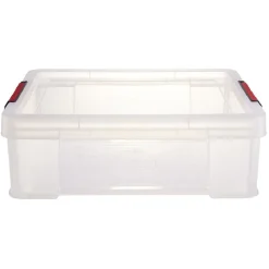 Rangement|Gifi Boîte de rangement transparent avec fermeture à clips 9L