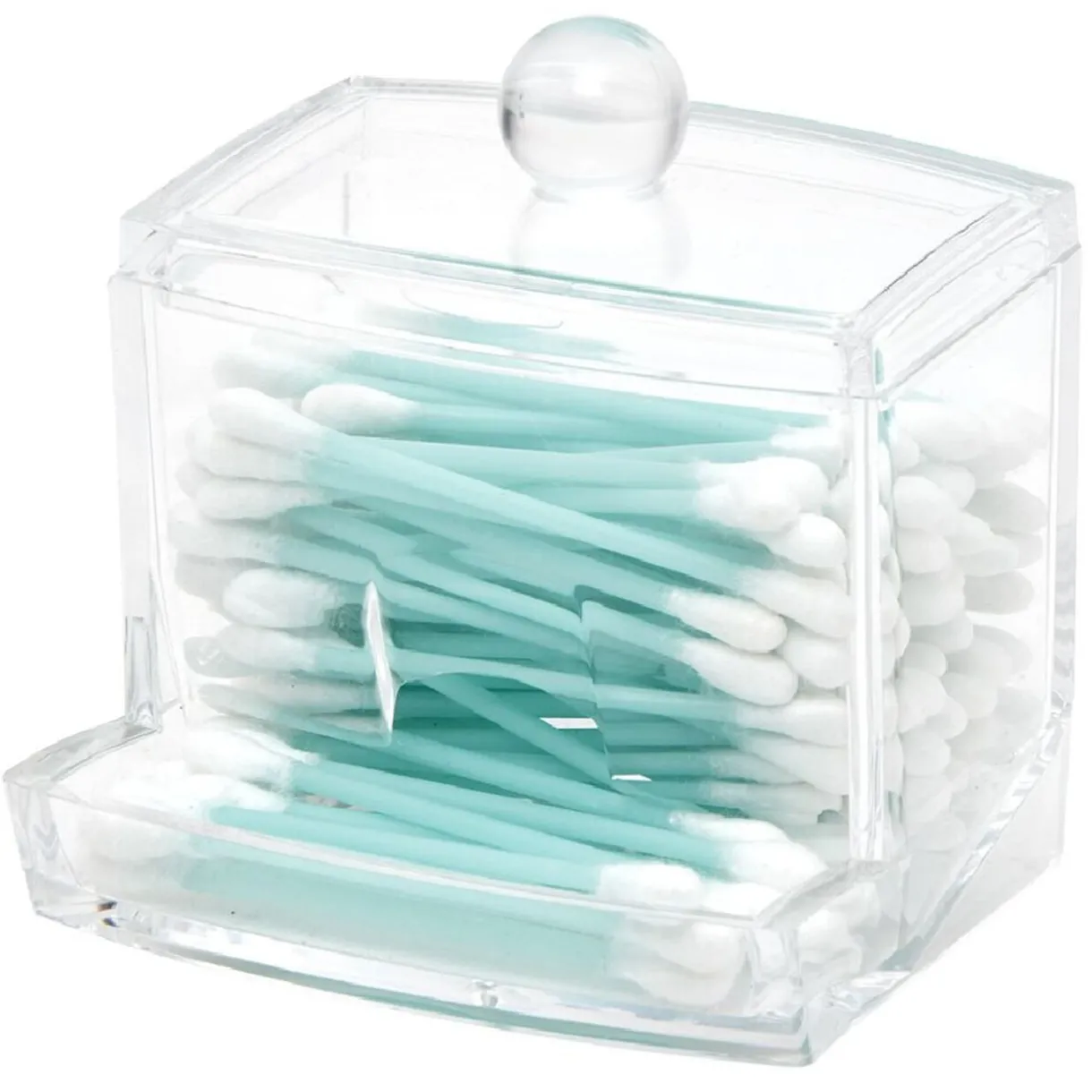 Discount Gifi Boîte distributeur à coton tige transparent