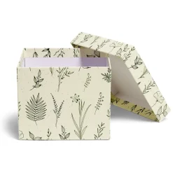 Rangement|Gifi Boîte en carton motif végétal 12x15xH15cm