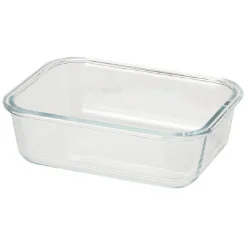 Boîte en verre et bambou 1 L^Gifi Discount