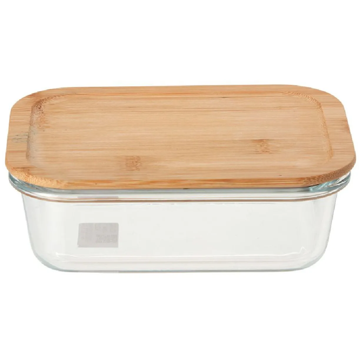 Boîte en verre et bambou 1 L^Gifi Discount