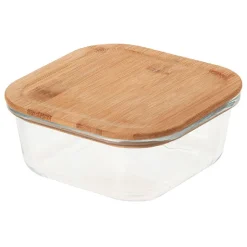Boîte en verre et bambou 800 ml^Gifi Best
