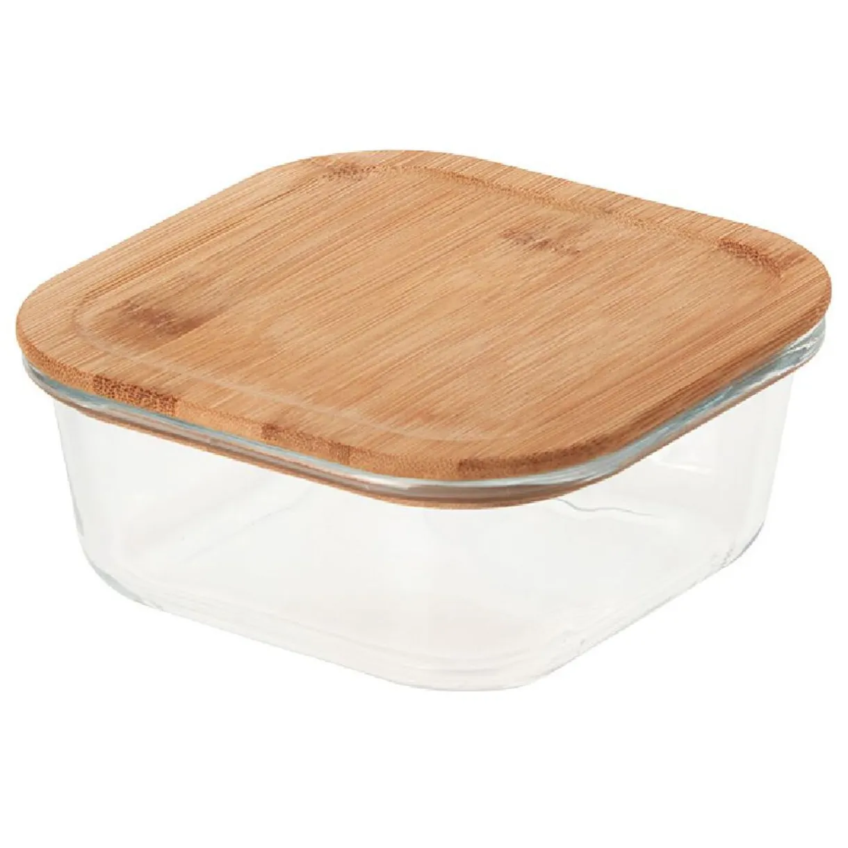 Boîte en verre et bambou 800 ml^Gifi Best