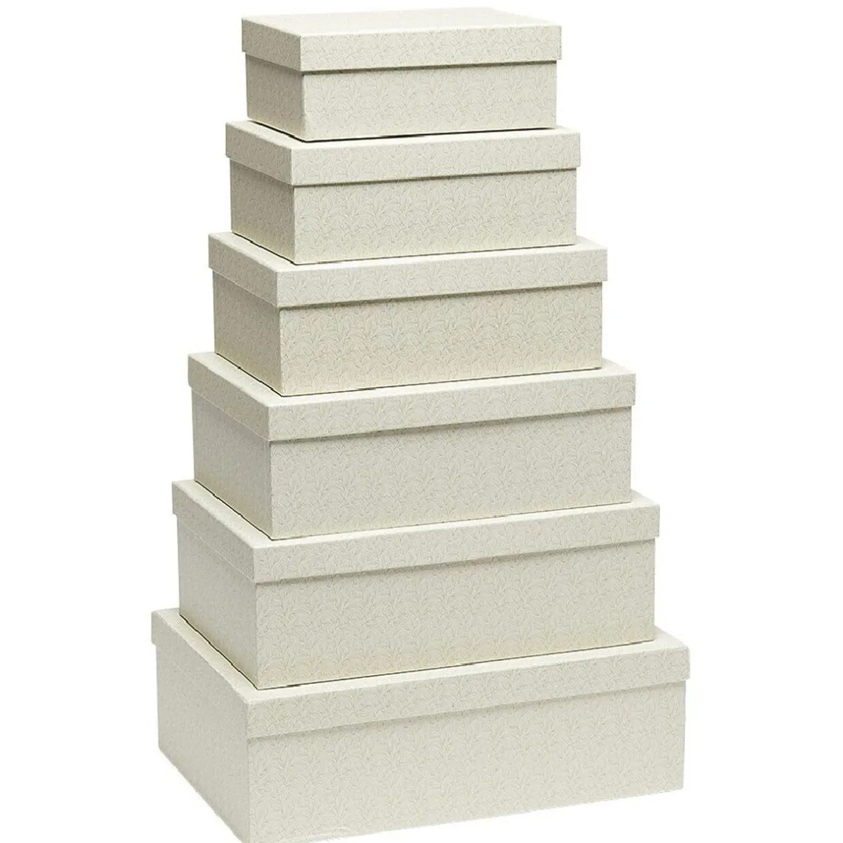 Entretien Du Linge|Gifi Boîte gigogne en carton uni x6