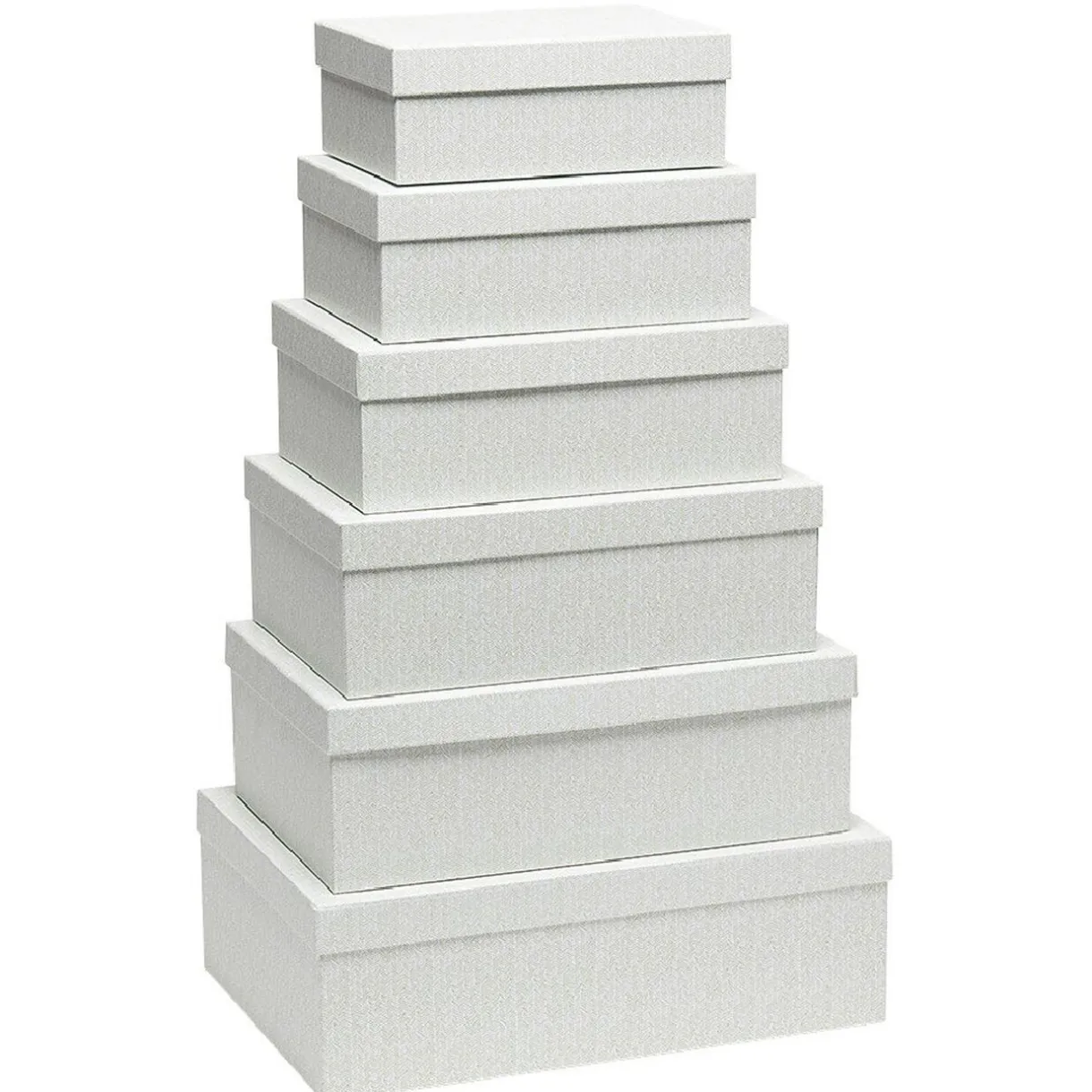 Entretien Du Linge|Gifi Boîte gigogne en carton uni x6