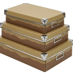 Rangement|Gifi Boîte gigogne x3 en carton avec renfort métal